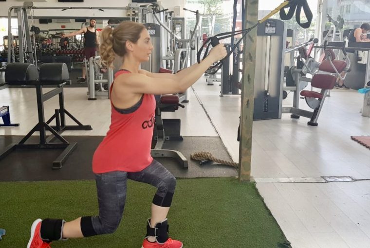 Christina Maria Kyriakidou Lunge in the Gym