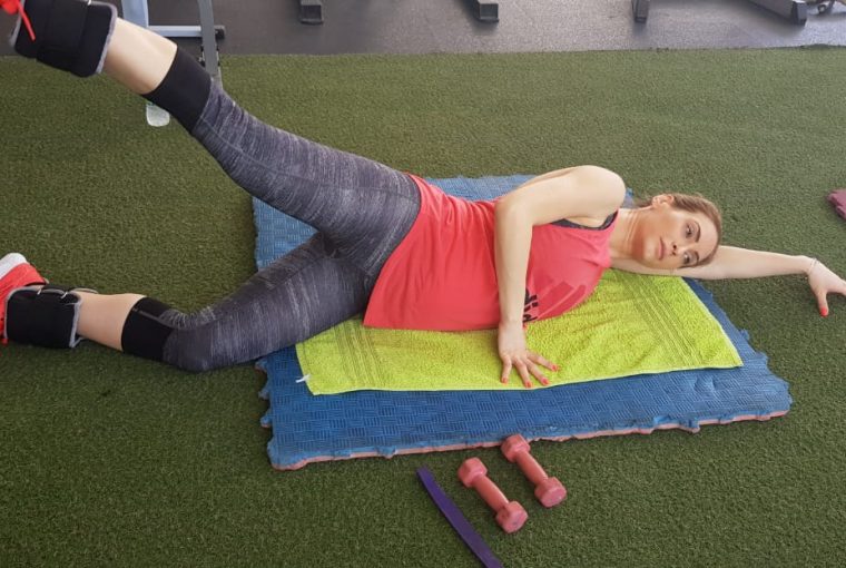 Christina Maria Kyriakidou Pregnancy Leg Work CHS Gym