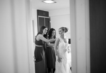 Christina Maria Kyriakidou Wedding Dress B&W With Koumeres