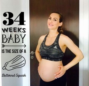 Christina Maria Kyriakidou 34 Weeks Pregnant