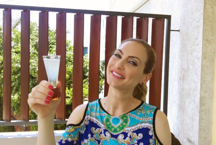 Christina Maria Kyriakidou & A Shot Of Natural Aloe Vera Drinking Gel