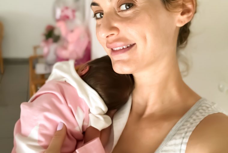Christina Maria Kyriakidou With Baby Kyriakidou