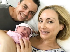 Christina Maria Kyriakidou With Her New Baby Girl