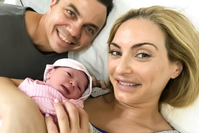 Christina Maria Kyriakidou With Her New Baby Girl
