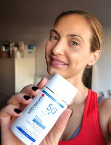 Christina Maria Kyriakidou & Ultrasun Daily Face Fluid SPF 50+