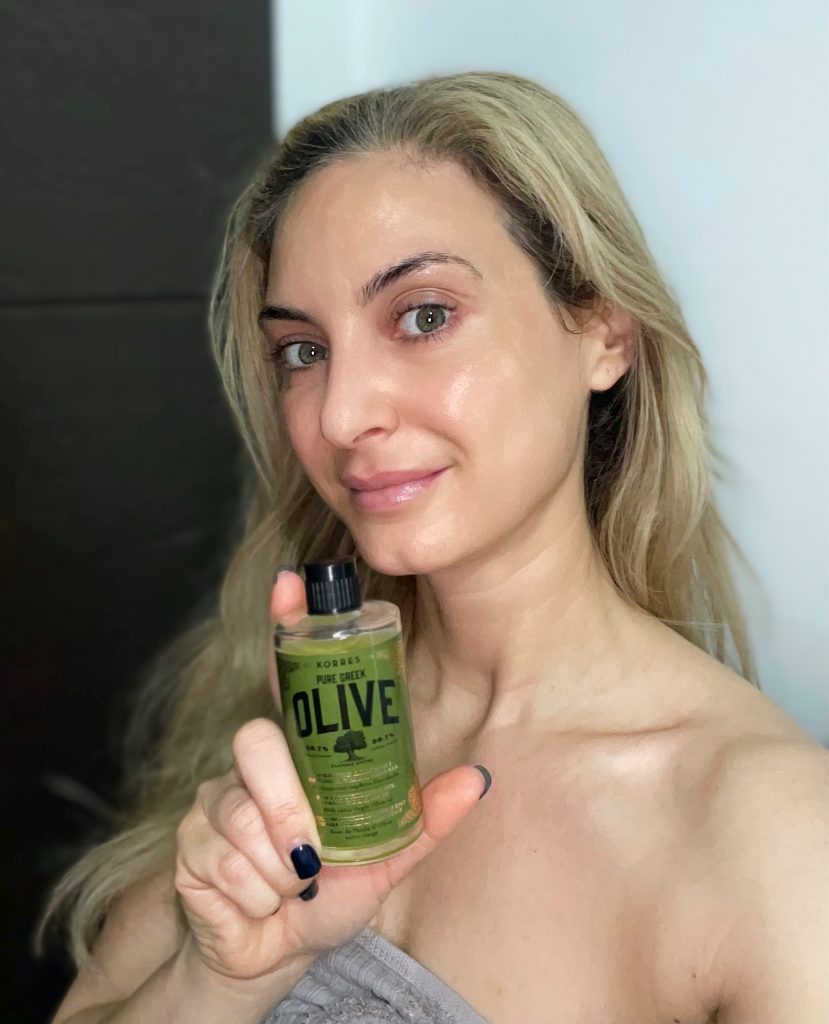 Christina Maria Kyriakidou Secrets in Beauty Korres 3 in 1 Pure Grek Olive Nourishing Oil