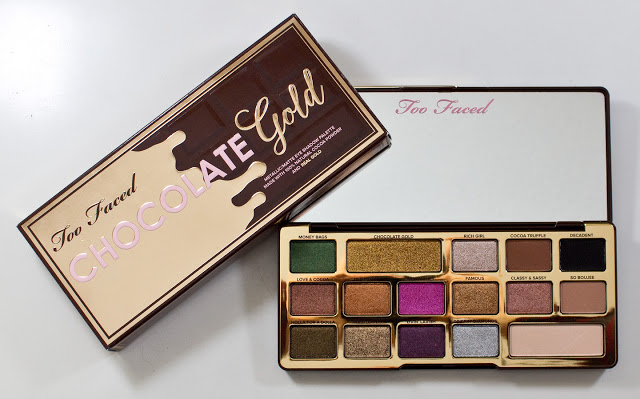 Too Faced Chocolate Gold Eyeshadow Palette Secrets in Beauty