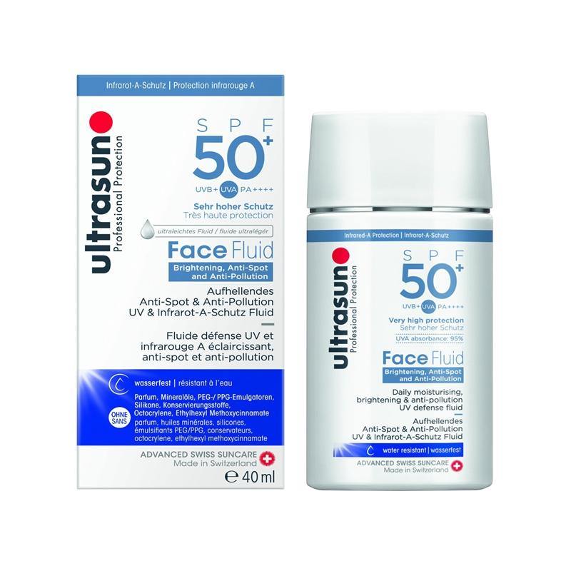 Ultrasun Face Fluid SPF50+ Anti-Spot & Anti-Pollution Secrets in Beauty