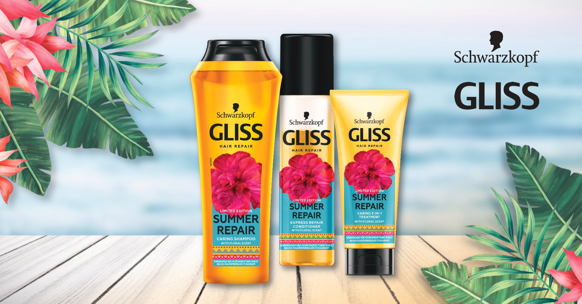 Bondgenoot gewoontjes in de rij gaan staan Schwarzkopf Gliss Hair Summer Repair - Secrets In Beauty