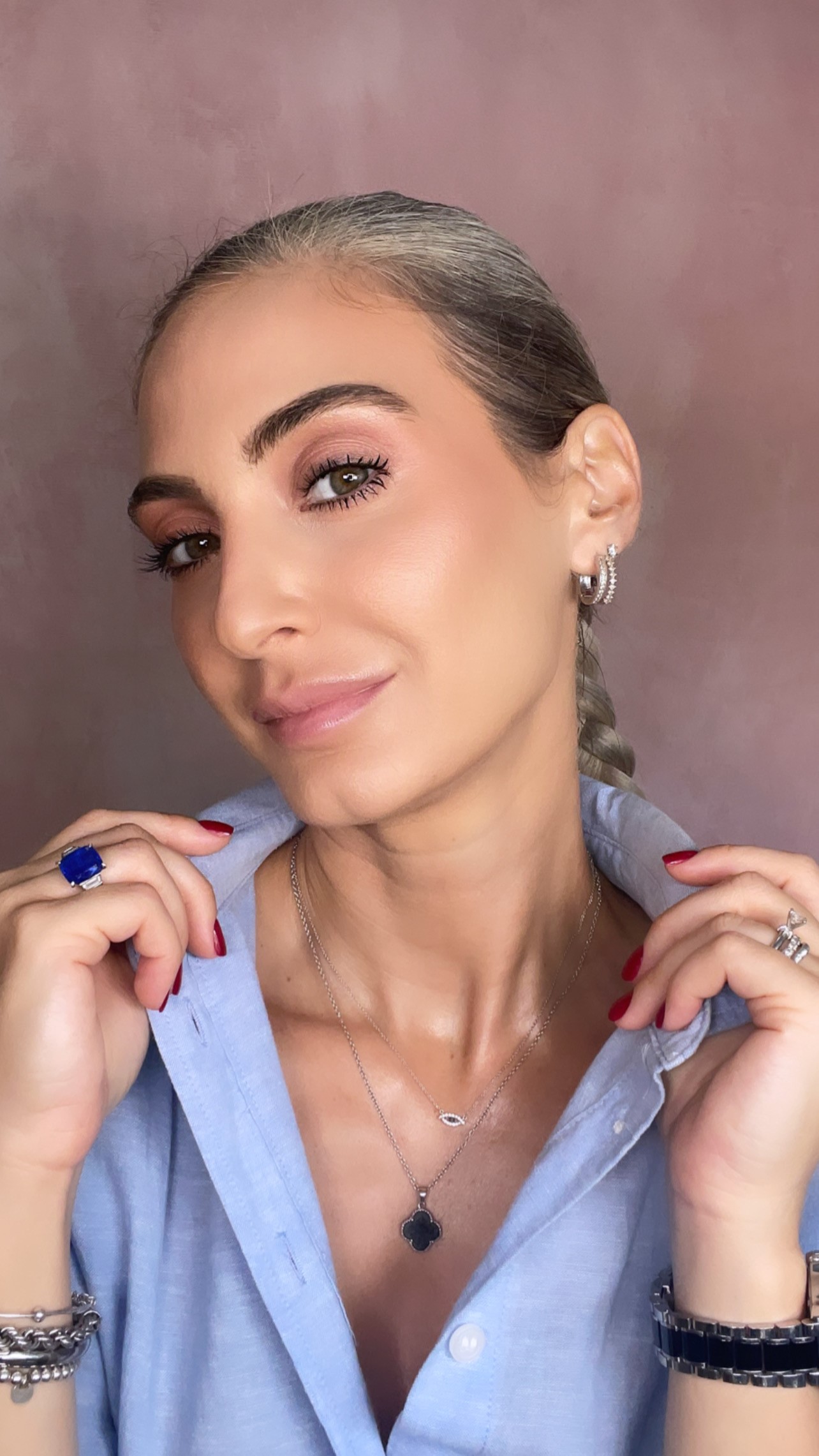 Too Faced Natural Pink Makeup Look Christina Maria Kyriakidou Confident Secrets in Beauty