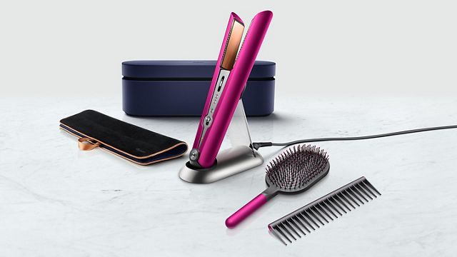 Dyson Hair Corrale Hair Straighteners Hair Fuchsia Nickel Secrets in Beauty Christina Maria Kyriakidou